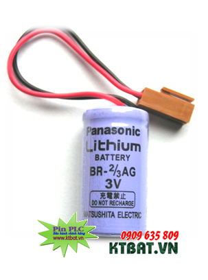 Pin PLC-CNC Panasonic BR-2/3AG lithium 3V size 2/3A 1450mAh -Made in Japan