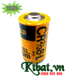 Pin PLC FUJI CR2/3.8L size 2/3A lithium 3V  Made in Japan
