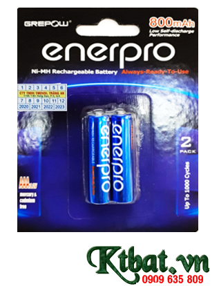 AA800mAh 1,2V EnerPro HR03/R03 EnerPro NiMh Rechargeable Battery Always-Read-To-Use