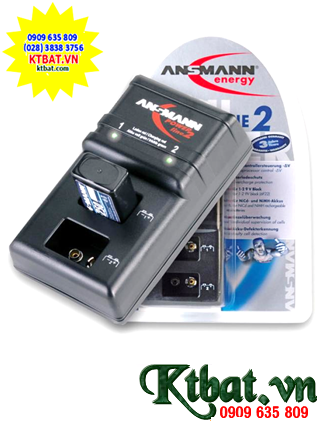Ansmann Powerline 2 with 02slots, charging 9v batteries