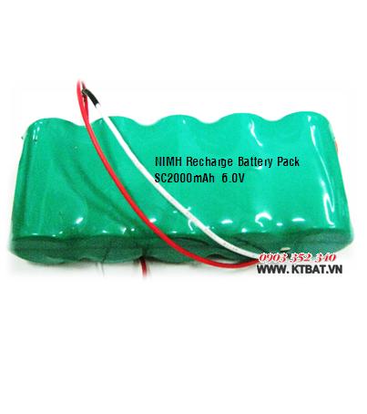 Recharge Baterries Pack 6V SC2000mAh NIMH/NICD