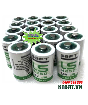 Pin PLC Saft LS14250 lithium 3,6V size 1/2AA 1200mAh  Made in France