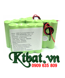 Recharge Baterries Pack 4,8VAA700mAh,  NiMh-Nicd 4,8VAA700mAh