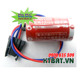 Pin PLC Maxell ER17/33 Lithium 3,6V size 2/3A - Made in Japan