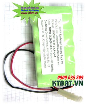 Recharge Baterries Pack 6V-SC2000mAh, NiMh-NiCd