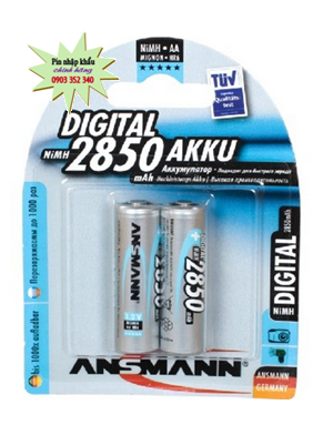 Ansmann Mignon HR6 AA-2850mAh - BL2 - 5035082 (AA2850mAh 1.2v Rechargeable Batteries)