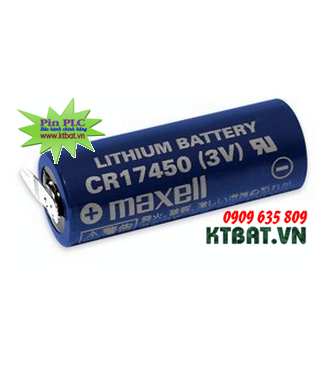 Pin PLC Maxell CR17450 Lithium 3V size 2/3A - Made in Japan