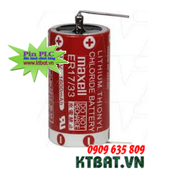 Pin PLC Maxell ER17/33 Lithium 3,6V size 2/3A - Made in Japan
