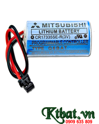 Pin Mitsubishi Q6BAT lithium 3V size 2/3A 1800mAh - Made in Japan