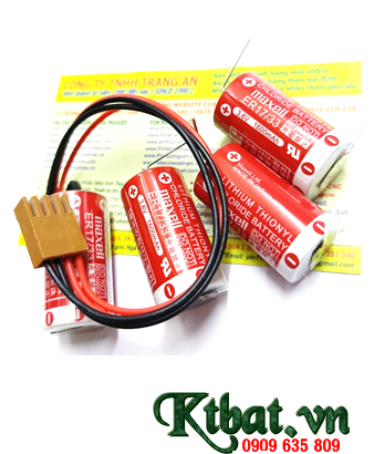 Pin Maxell ER17/33 _Pin ER17/33; Pin nuôi nguồn PLC Maxell ER17/33 lithium 3.6v 2/3A 1600mAh _Xuất xứ Nhật