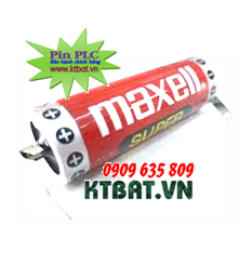 Pin PLC Maxell Super ER6C lithium 3,6V size AA 1800mAh - Made in Japan