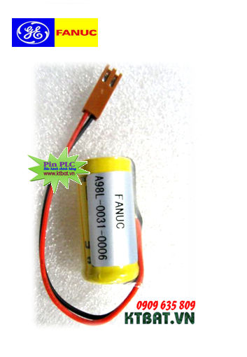 Pin Fanuc A98L-0031-0006 lithium 3V 1800mAh -Made in Japan