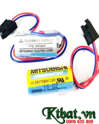 Pin Mitsubishi MR-BAT lithium 3,6V size 2/3A 1700mAh - Made in Japan