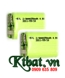 Recharge Baterries Pack 4,8V/2/3AAA-250mAh,  NiMh-NiCd 4,8V/2/3AAA-250mAh