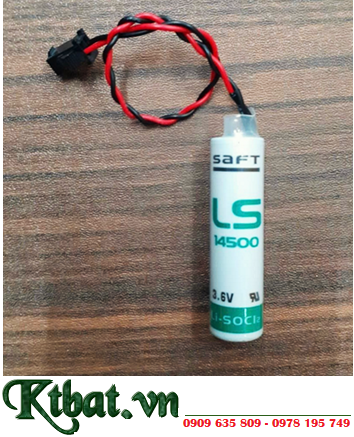 Saft LS14500 (Zắc SM-2P); Pin nuôi nguồn PLC Saft LS14500 lithium 3.6v AA 2600mAh _Xuất xứ Pháp