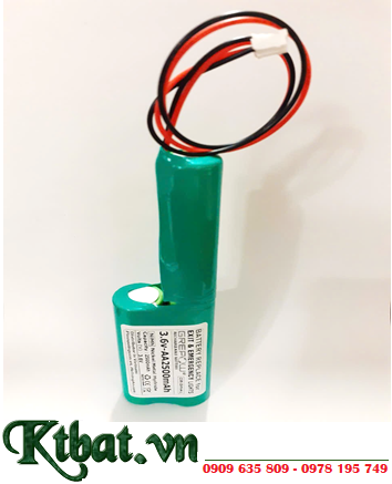 Pin sạc 3.6v-AA2500mAh, Pin đèn exit thoát hiểm 3.6v-AA2500mAh, Pin đèn sự cố khẩn cấp 3.6v-AA2500mAh