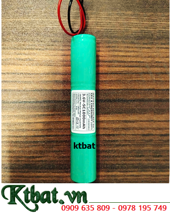 Pin đèn Exit thoát hiểm 3.6v-SC1800mAh, Pin đèn sự cố KHẩn cấp 3.6v-SC1800mAh, Pin sạc 3.6v-SC1800mAh