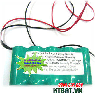 Recharge Baterries Pack 6V SC3400mAh NIMH/NICD
