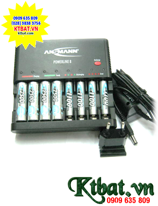 Ansman Powerline 8, Including 08 batteries (4 Ansman AA2500mAh and 04 Ansman AAA1100mAh 1.2v Batteries)