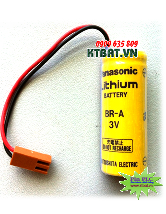 Pin PLC-CNC Panasonic BR-A lithium 3V size 4/5A 1800mAh  - Made in Japan