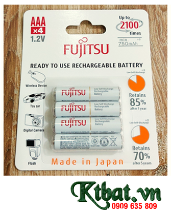 Fujitsu HR-4UTCEX(4B); AAA 800mAh 1.2v Fujitsu HR-4UTCEX(4B) Type 800mAh (Min 750mAh) Japan