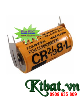 Pin PLC FUJI CR2/3.8L size 2/3A lithium 3V Made in Japan