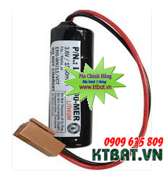 Pin Mitsubishi CR2 lithium 3,6V size AA  - Made in Japan