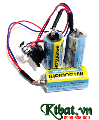 Pin Mitsubishi A6BAT lithium 3,6V size 2/3A 2000mAh - Made in Japan