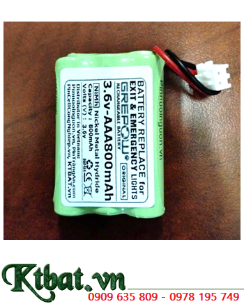 Pin đèn Exit thoát hiểm 3.6v-AAA800mAh, Pin đèn sự cồ khẩn cấp 3.6v-AAA800mAh, Pin sạc 3.6v-AAA800mAh