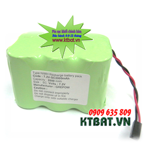 Recharge Baterries Pack NiMh-NiCd 7,2V-SC2000mAh