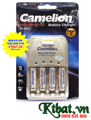 Camelion BC-0905A (4NH-AAA900ARBP2), Included 04 Camelion AAA900mAh 1.2v rechargeable batteries