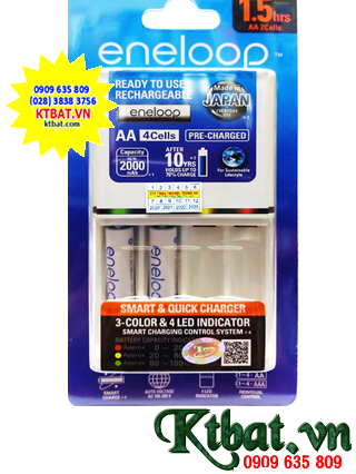Panasonic Eneloop BQ-CC55E, included 02 Eneloop AAA750mAh 1.2v rechargeable batteries