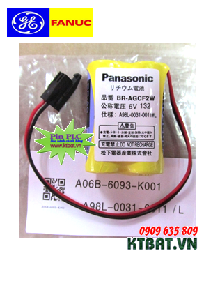 Pin Fanuc A98L-0031-0011#L lithium 6V size 4/5A 4400mAh -Made in Japan