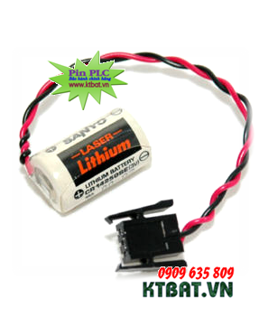 Pin PLC Sanyo CR14250SE-R lithium 3V size 1/2AA 850mAh  -Made in Japan