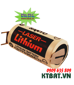 Pin PLC Sanyo CR17335SE lithium 3V size 2/3A 1800mAh -Made in Japan