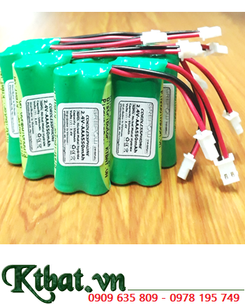Pin sạc 2.4v-AAA550mAh; Pin sạc khối 2.4v-AAA550mAh; Pin sạc NiMh-NiCd 2.4v-AAA550mAh