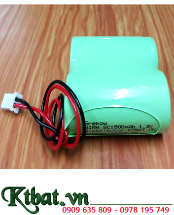 Pin sạc 2.4V-C2500mAh, Pin sạc NiMh GREPOW 2.4V-C2500mAh, Pin sạc NiMh 2.4V-C2500mAh chất lượng cao