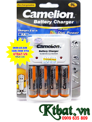 Camelion Charger BC-1010 (4NH-AA2700BP2), included 04 Camelion AA2700mAh 1.2v rechargeable batteries