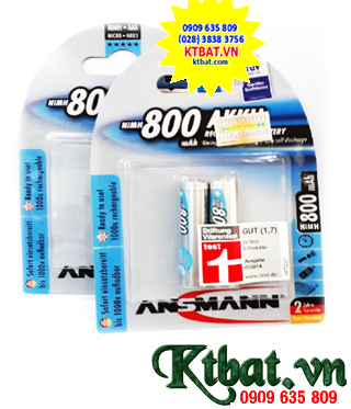 Ansmann 5035022 Akku 800mAh (AAA800mAh 1.2v Rechargeable Batteries)