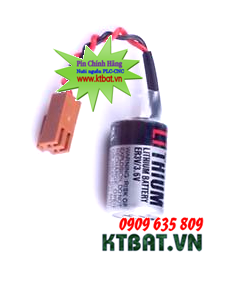 Pin PLC Toshiba ER3V lithium 3,6V size 1/2AA 1000mAh Made in Japan
