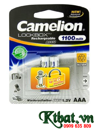 Camelion NH-AAA1100LBP2 New Advance Techonoloy Lockbox AAA1100mAh-1.2V