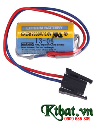 Pin Mitsubishi ER17330V lithium 3,6V size 2/3A 1800mAh - Made in Japan