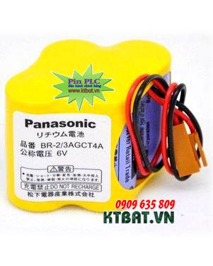 Pin PLC-CNC Panasonic BR-2/3AGCT4A lithium 6V -Made in Japan