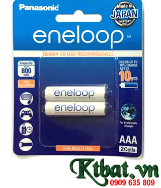 Panasonic Eneloop BK-4MCCE/2BT (AAA750mAh 1.2v Rechargeable batteries )