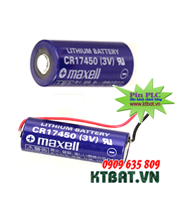 Pin PLC Maxell CR17450 Lithium 3V size 2/3A - Made in Japan