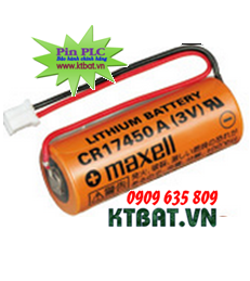 Pin PLC Maxell CR17450A Lithium 3V size 2/3A - Made in Japan