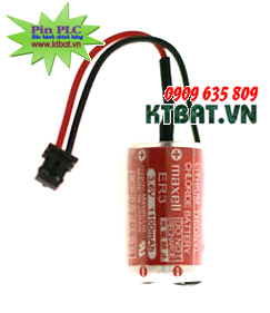 Pin PLC Maxell ER3 lithium 3,6V size 1/2AA 1100mAh - Made in Japan