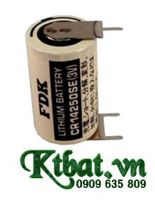 Pin  PLC FDK CR14250SE lithium 3V size 1/2AA - Made in Japan