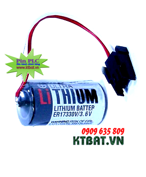 Pin PLC Toshiba ER17330V lithium 3,6V size 2/3A 1700mAh - Made in Japan