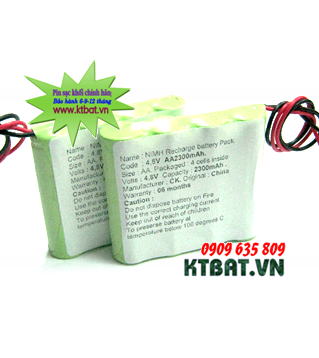 Recharge Baterries Pack 4,8V-AA2300mAh NiMh/NiCd,